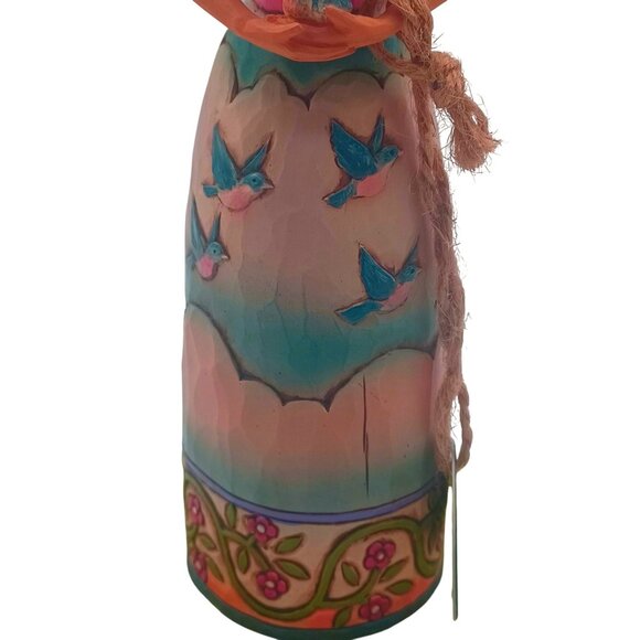 Jim Shore Heartwood Creek Girl Holding Bluebird "You Make Me Happy" Figurine C40 - Picture 6 of 11